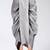 Grey dupion art silk readymade dhoti with patch work