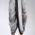 Grey dupion art silk readymade dhoti with patch work