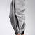 Grey dupion art silk readymade dhoti with patch work