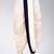 White dupion art silk readymade dhoti with patch work