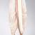 Off white dupion art silk readymade dhoti with patch work