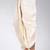 Off white dupion art silk readymade dhoti with patch work