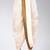 Off white dupion art silk readymade dhoti with patch work