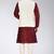 Cream dupon art silk kurta, jacket with matching churidar