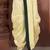 Yellow dupion art silk readymade dhoti with patch work