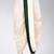 Off white dupion art silk readymade dhoti with patch work
