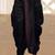 Black dupion art silk readymade dhoti with patch work