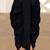 Black dupion art silk readymade dhoti with patch work