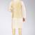 Fawn dupon art silk kurta, jacket with matching churidar
