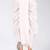 White dupion art silk readymade dhoti with patch work