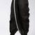 Black dupion art silk readymade dhoti with patch work