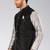 Black dupon art silk nehru jacket with pipepin work