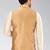 Beige dupon art silk nehru jacket with pipepin work