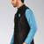 Black dupon art silk nehru jacket with pipepin work