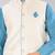 Cream dupon art silk nehru jacket with pipepin work