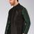 Black dupon art silk nehru jacket with pipepin work