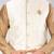 Cream dupon art silk nehru jacket with pipepin work