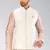 Cream dupon art silk nehru jacket with pipepin work