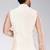 Cream dupon art silk nehru jacket with pipepin work