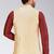 Fawn dupon art silk nehru jacket with pipepin work