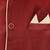 Red dupon art silk nehru jacket with pipepin work