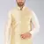 Fawn dupon art silk nehru jacket with pipepin work