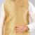 Beige dupon art silk nehru jacket with pipepin work