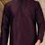 Wine dupon art silk kurta with pipepin work
