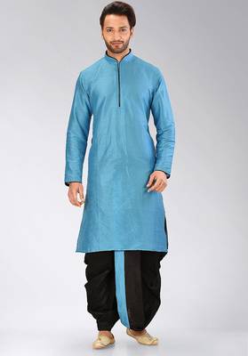 Firoza dupon art silk kurta with pipepin work 1