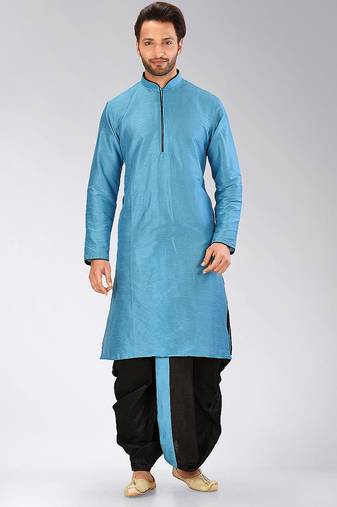 Firoza dupon art silk kurta with pipepin work