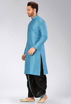 Firoza dupon art silk kurta with pipepin work 3