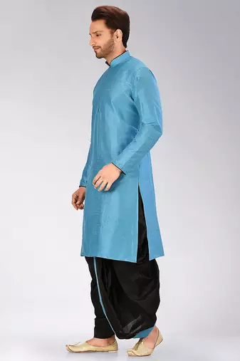 Firoza dupon art silk kurta with pipepin work