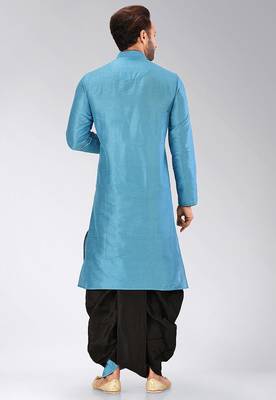 Firoza dupon art silk kurta with pipepin work 4
