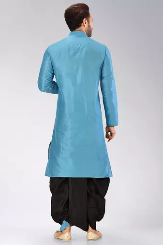 Firoza dupon art silk kurta with pipepin work