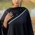 Black chanderi silk designer salwar suit