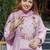Light pink chanderi silk embroidered salwar suit