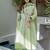 Light green chanderi silk embroidered salwar suit