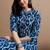 Pink printed cotton a-line kurta for women