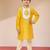 boys yellow kurta with cream pyjama 