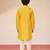 boys yellow kurta with cream pyjama 