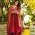 Red Anarkali Suit set
