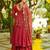 Red Anarkali Suit set