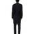 Black plain silk kurta set