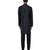 Black plain silk kurta set