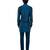 Blue plain silk kurta set