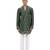 Green embroidered silk kurta set