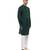 Green embroidered silk kurta set