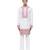 White embroidered silk kurta set