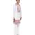 White embroidered silk kurta set