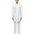 White embroidered silk kurta set